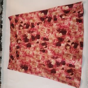 Ann Taylor Watercolor Floral Skirt